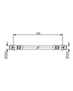 BOSCH 1987476018 FLESSIBILE DEL FRENO