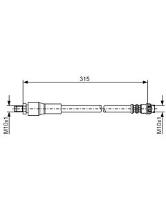 BOSCH 1987476032 FLESSIBILE DEL FRENO