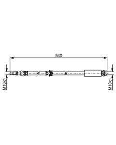 BOSCH 1987476057 FLESSIBILE DEL FRENO