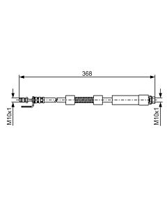 BOSCH 1987476059 FLESSIBILE DEL FRENO