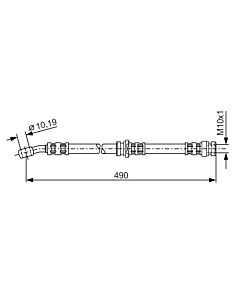 BOSCH 1987476076 FLESSIBILE DEL FRENO
