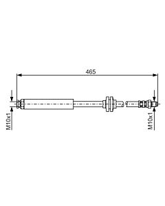 BOSCH 1987476079 FLESSIBILE DEL FRENO