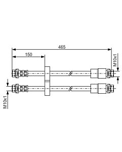BOSCH 1987476125 FLESSIBILE DEL FRENO