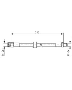 BOSCH 1987476128 FLESSIBILE DEL FRENO