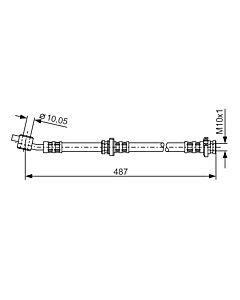BOSCH 1987476135 FLESSIBILE DEL FRENO