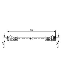 BOSCH 1987476137 FLESSIBILE DEL FRENO