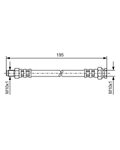 BOSCH 1987476152 FLESSIBILE DEL FRENO