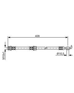 BOSCH 1987476166 FLESSIBILE DEL FRENO