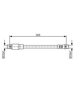 BOSCH 1987476171 FLESSIBILE DEL FRENO