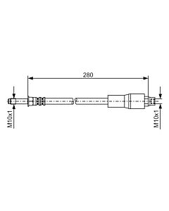 BOSCH 1987476173 FLESSIBILE DEL FRENO
