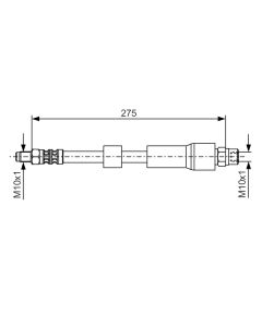 BOSCH 1987476174 FLESSIBILE DEL FRENO