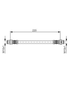 BOSCH 1987476175 FLESSIBILE DEL FRENO