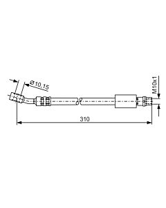 BOSCH 1987476202 FLESSIBILE DEL FRENO