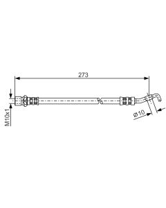 BOSCH 1987476212 FLESSIBILE DEL FRENO
