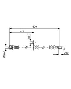 BOSCH 1987476229 FLESSIBILE DEL FRENO