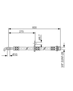 BOSCH 1987476246 FLESSIBILE DEL FRENO