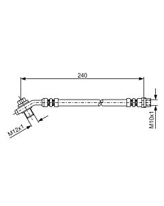 BOSCH 1987476332 FLESSIBILE DEL FRENO