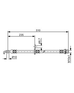 BOSCH 1987476355 FLESSIBILE DEL FRENO