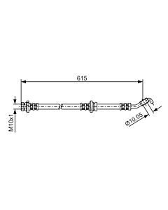 BOSCH 1987476363 FLESSIBILE DEL FRENO