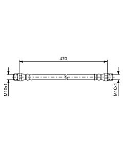 BOSCH 1987476392 FLESSIBILE DEL FRENO