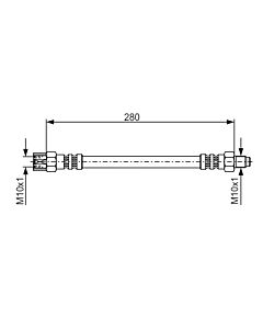 BOSCH 1987476396 FLESSIBILE DEL FRENO