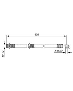 BOSCH 1987476401 FLESSIBILE DEL FRENO