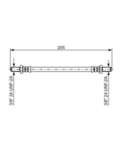 BOSCH 1987476575 FLESSIBILE DEL FRENO