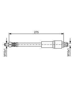 BOSCH 1987476649 FLESSIBILE DEL FRENO