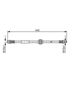 BOSCH 1987476808 FLESSIBILE DEL FRENO