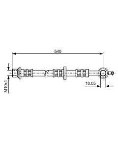 BOSCH 1987476838 FLESSIBILE DEL FRENO