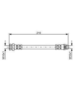 BOSCH 1987476913 FLESSIBILE DEL FRENO