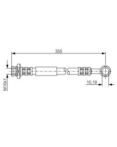 BOSCH 1987476933 FLESSIBILE DEL FRENO