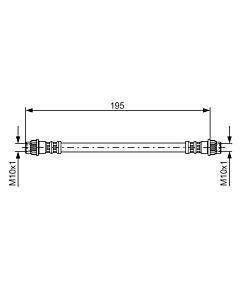 BOSCH 1987476956 FLESSIBILE DEL FRENO