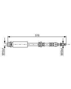 BOSCH 1987476993 FLESSIBILE DEL FRENO