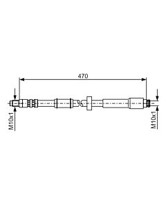 BOSCH 1987481004 FLESSIBILE DEL FRENO