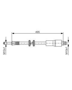 BOSCH 1987481005 FLESSIBILE DEL FRENO