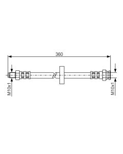 BOSCH 1987481017 FLESSIBILE DEL FRENO