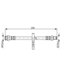 BOSCH 1987481019 FLESSIBILE DEL FRENO