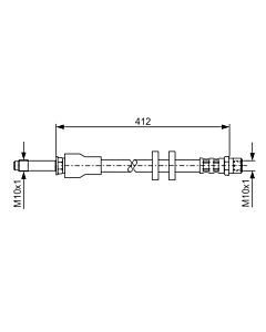 BOSCH 1987481021 FLESSIBILE DEL FRENO