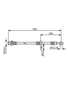 BOSCH 1987481044 FLESSIBILE DEL FRENO