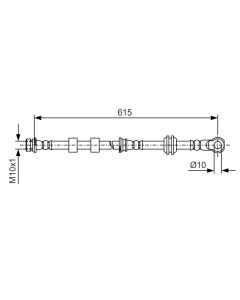 BOSCH 1987481088 FLESSIBILE DEL FRENO