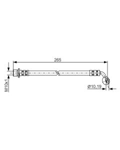 BOSCH 1987481127 FLESSIBILE DEL FRENO