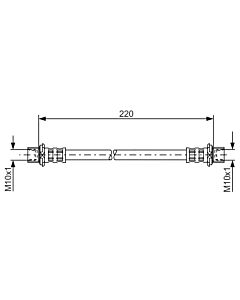 BOSCH 1987481132 FLESSIBILE DEL FRENO