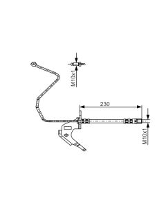 BOSCH 1987481162 FLESSIBILE DEL FRENO