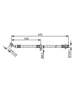 BOSCH 1987481327 FLESSIBILE DEL FRENO