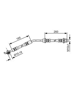 BOSCH 1987481408 FLESSIBILE DEL FRENO