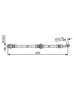 BOSCH 1987481432 FLESSIBILE DEL FRENO