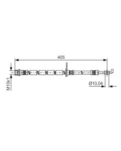 BOSCH 1987481524 FLESSIBILE DEL FRENO