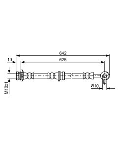 BOSCH 1987481572 FLESSIBILE DEL FRENO