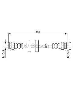 BOSCH 1987481581 FLESSIBILE DEL FRENO